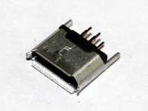 MICRO USB 5PF B型 180度 插板